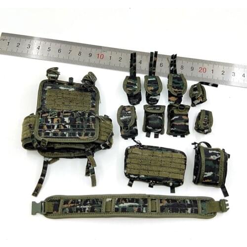 FLAGSET FS73026 1/6 Chinese Special Forces Falcon Commando Chest Bag Full Set Model For Action Figure Body DIY Accessories