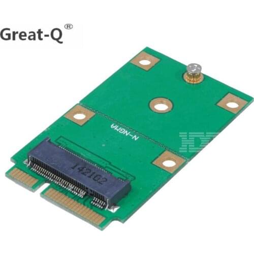 Great-Q Mini Lane M.2 NGFF 30mm 42mm SSD To mSATA Adapter pci express riser Card adaptator