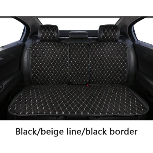 Suede car seat cushion universal rear seat cushion seat cape luxurious black car interior suitable for most car seat covers