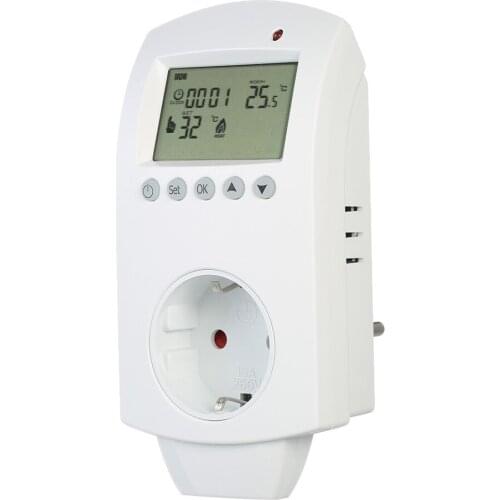 Weekly Programmable Underfloor Heating Thermostat Room Temperature Controller Thermostat Programmable Plug In Thermostat 16A