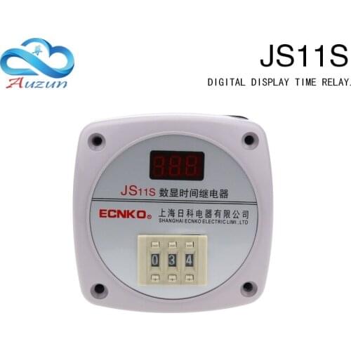 The JS11S 0.01s-999h digital display time relay has three adjustments: 220v 380v 24v 36v 110v