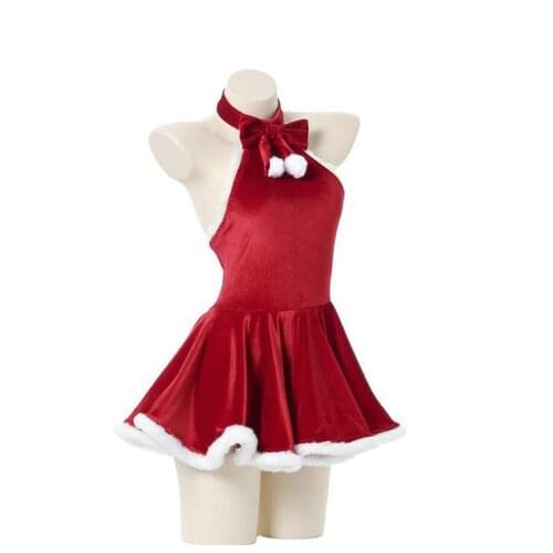Sexy lingerie sexy one-piece European and American costume temptation Christmas princess female high-end red game outfit