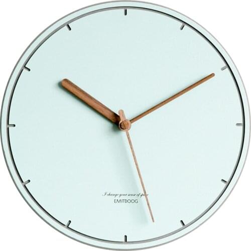 Emitdoog Modern Simple Creative Hanging Clock Living Room Bedroom Home Clock Nordic Mute Fashion Decorative Wall Clock AE50WC