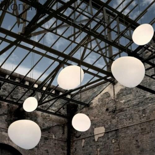 Modern Glass Pendant Lights Italy Foscarini Egg Hanging Lamp Led Irregular Pendant Lamp Lving Room Kitchen Loft Lighting Fixture