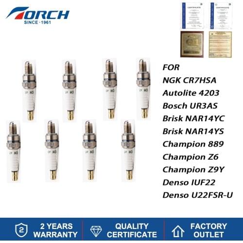 Spark Ignition Candle TORCH A7RTC Alternative NGK CR7HSA Autolite 4203 Bosch UR3AS Champion Z6 Denso IUF22 China Original
