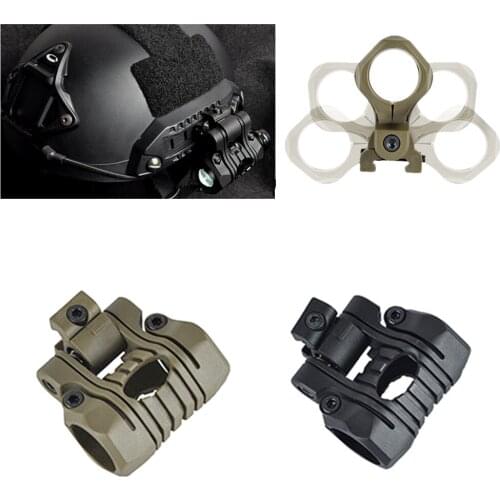 Tactical adjustable flashlight clip rotation fast helmet accessories flashlight bracket