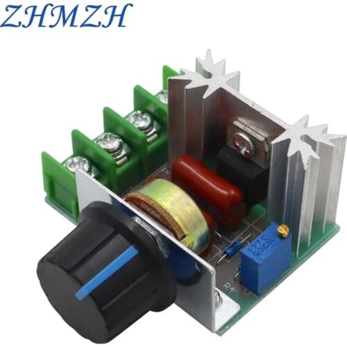 ZHMZH 2000W Thyristor Electronic Dimmer Silicon Controlled Rectifier SCR Voltage Regulator Speed Control Temperature Thermostat