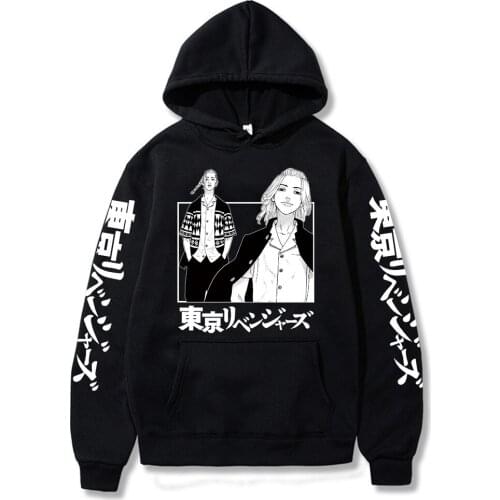 Anime Tokyo Revengers Hoodie Manjiro Sano Ken Ryuguji Graphic Casual Hoodie Harajuku