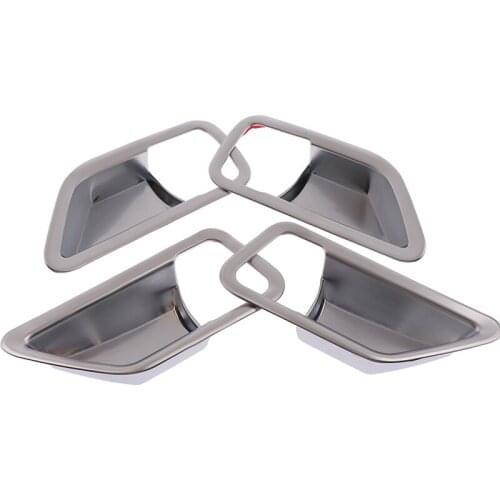 Inner Interior Door Handle Bowl Frame Cover Trim Matte Chrome Car-styling Auto Accessories Fit For Suzuki Vitara 2016 2017 2018