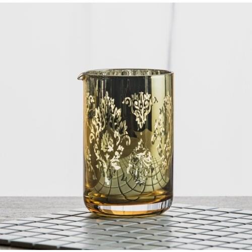 Japanese style Crystal Glass beer Cup Mouth Mixingglass Bartender Mixing Crystal Glass