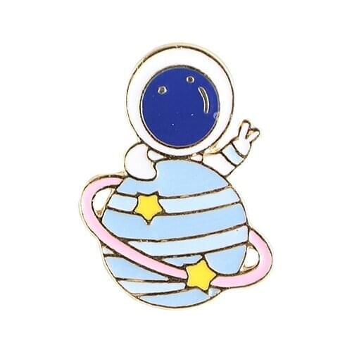 Factory direct custom Lapel Pin Cartoon Lapel Brooch Space Badge enamel Pin for Clothes Bag Jacket Backpack Decoration