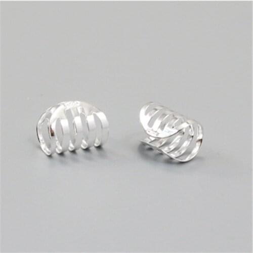 Real 925 Sterling Silver Hypoallergenic Stud Earrings For Women Wedding Jewelry Sterling-silver-jewelry