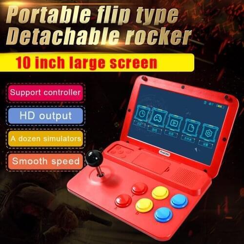 POWKIDDY A13 10 Inch Joystick Arcade A7 Architecture Quad-Core CPU Simulator Video Game Console New Game Childrens Gift