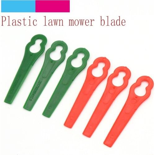 10pcs Plastic Trimmer Blades Garden Lawn Mower Blade for Replacement Grass Cutter Blade Garden Gourd shape Tool Parts