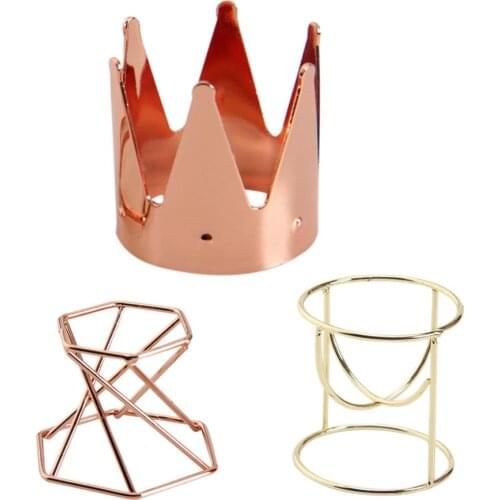 3pcs/set Metal Crystal Display Stand Crystal Ball Holder Mineral Stones Storage Rack Stone Display Holder Jewelry Showing Stand