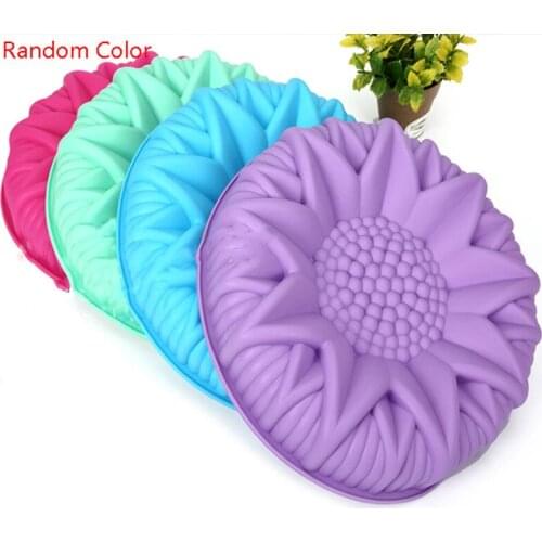 3D Bread Pastry Mould Pizza Pan DIY Birthday Wedding Party Silicone Big Cake Molds Flower Crown Shape Cake Bakeware Baking Tool