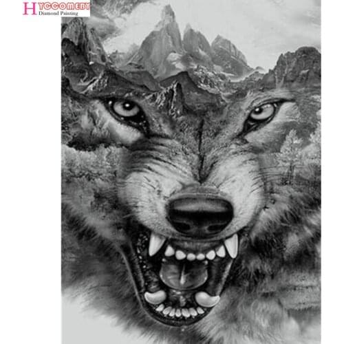 5D Diy diamond painting Wolf cat Owl Eagle cock Swan unicorn diamond embroidery Rhinestone cross stitch mosaic Wall Sticker