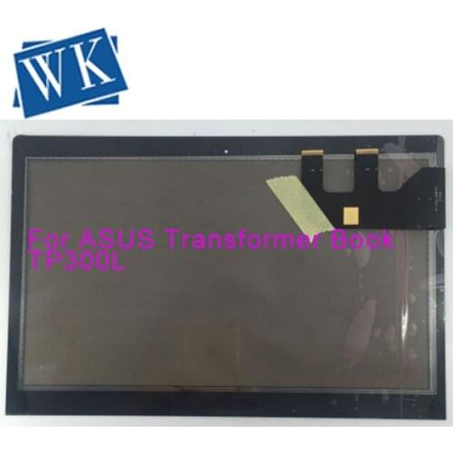 Free shipping with frame for ASUS Transformer Book Flip TP300 TP300LA TP300LD Touch Panel Screen Replacement Laptop Digitizer