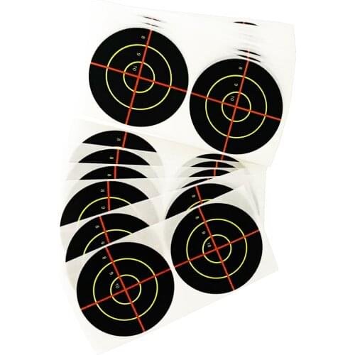 Splatter Blossom Target Stickers, Pattern 8910 Cross, Diameter 3"/7.5cm, Shooting Target, Outdoor and Indoor Sport, 100 Pcs/Pack