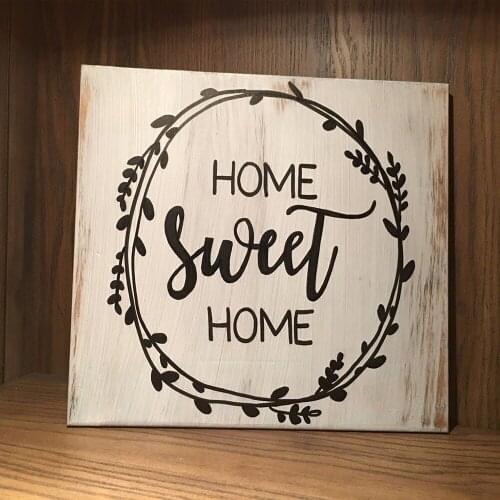 Decorative Rustic Wooden Signs Home Sweet Sign Plaque Housewarming Gift Farmhouse Countryside Ornament
