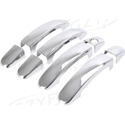For Ford Escape Kuga 2013 2014 2015 2016 2017 Auto Parts Chrome Car Exterior Door Handle Bar Deco Trim Cover Guards