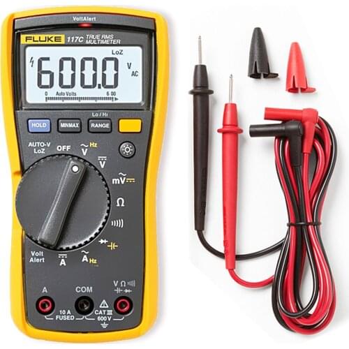 Free Shipping Fluke 117C HAVC VoltAlert Backlight Multimeter 117 True RMS