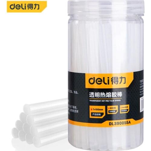 Deli Hot Melt Glue Stick 55 PCS/Set 7x100mm EVA Material DIY Tools Hot Melt Glue Gun Accessories Repair Tool Accessories