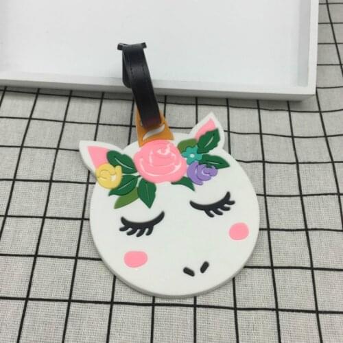 Creative Travel Accessories Cartoon Animal Luggage Tag Silica Gel Suitcase ID Addres Holder Baggage Boarding Tags Portable Label