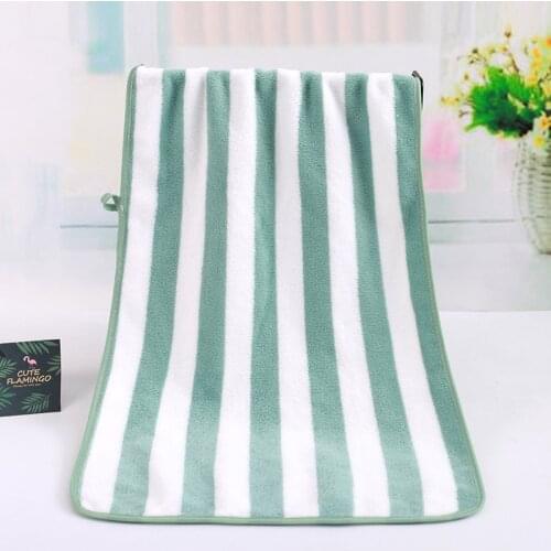 Microfiber Face Towels Body Hand Hair Towel Absorbent Washbasin Facecloth Coral Fleece 35*75Cm TJ2002