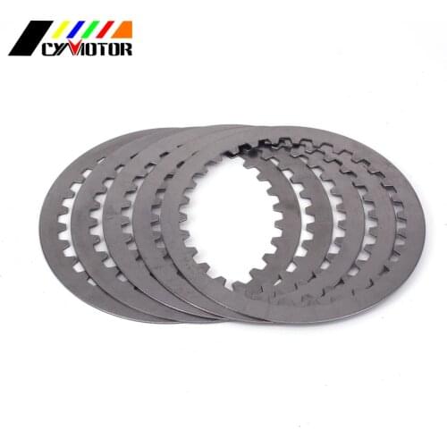 5PCS Motocycle Steel Clutch Friction Plates Disc Set For ZS177MM ZONGSHEN NC250 KAYO T6 K6 BSE J5 RX3 ZS250GY-3 4 Valves Parts