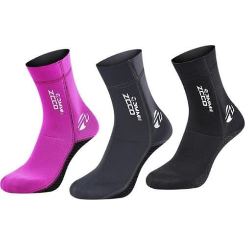 3MM Neoprene Diving Socks For Adult Men Women Non-Slip Warmth Snorkeling Diving Socks Breathable Wear-Resistant Elastic And Soft