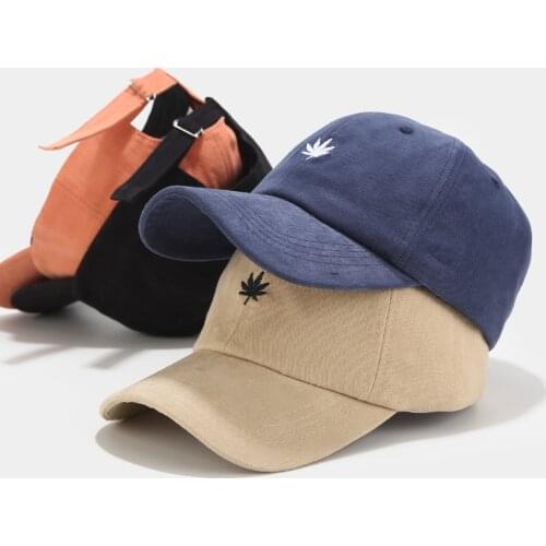 New fashion Maple Leaf Baseball Cap Men Women Charm Hemp Leaf Baseball Cap Avoid Outdoor Sun Adjustable Travel Cap vacation Hat