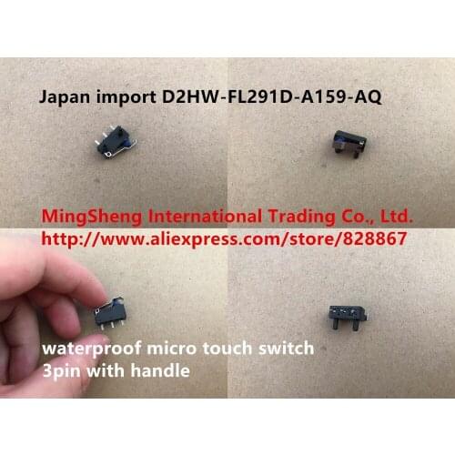 Original new 100% D2HW-FL291D-A159-AQ waterproof micro touch switch 3pin with handle