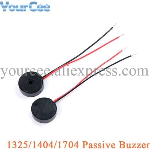10PCS 1404 Passive Buzzer Piezoelectric Buzzer Speaker 4000HZ 14*4MM 14x4mm AC Low Power Consumption Diy Electronic