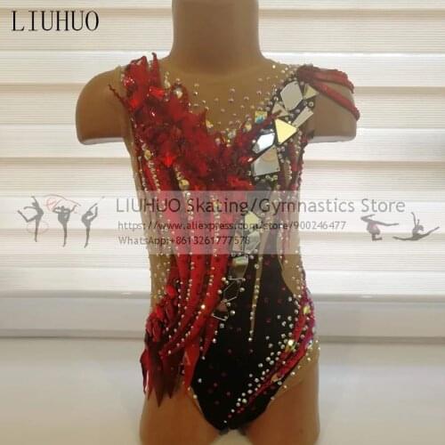 Ice Skating Dress Girls Women Rhythmic Gymnastics Leotards Competition Performance Dance Adult Dresses New Design Costumes