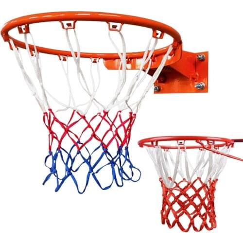 Durable Standard Size Nylon Thread Sports Mesh Net Backboard Rim Balls Pum Basketball Hoop Basketball