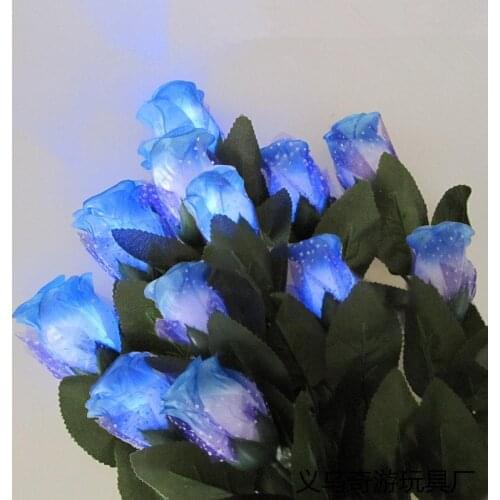 Rave LED Party Light Up Rose Flower Light Valentines Mothers Day Glowing Gift Wedding Party Home Decor Glow Party Supplies