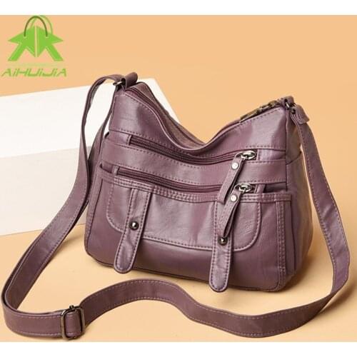 Luxurious Handbag High Capacity Womens 2021 New Soft Leather High Quality Shoulder Bags Designer Messenger Bag Female Fashion