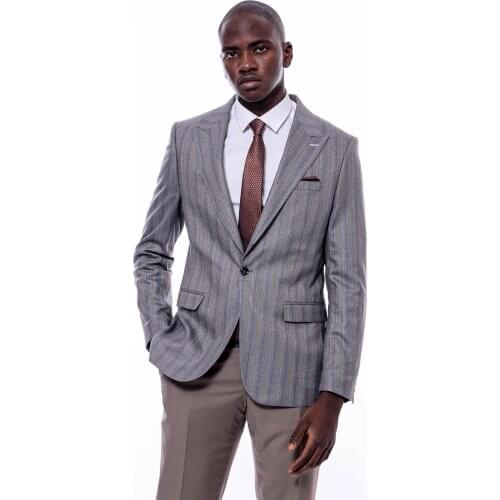 Striped Grey Blazer