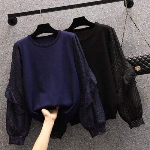 Knitwear Sweater Women 2021 New Spring Autumn Knitted Shirt Long Sleeve Loose Hollow Pullover Casual O-Neck Clothes Female Tops