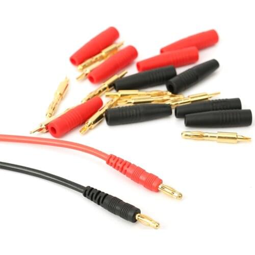 High quality Amass 4mm Banana Bullet Connector Plug With Rubber Sheath for FPV Drone Battery Connector