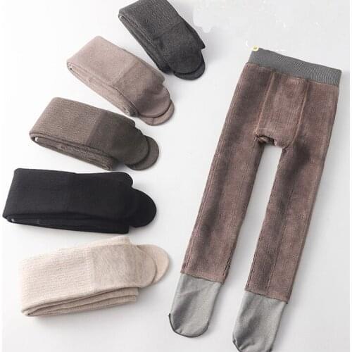 Winter Thick Warm Pants Baby Girl Leggings Pants Kids Toddlers Baby Solid Color Pant Children Girl Autumn Clothes 1-10 Years Old