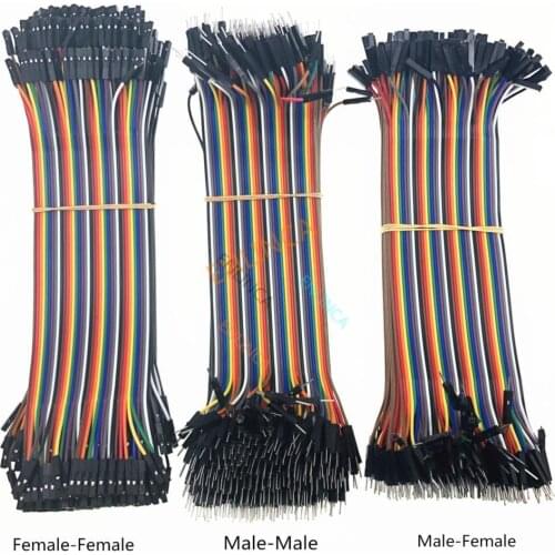 120pcs Dupont Line 10CM 20CM 30CM 40Pin Male to Male + Male to Female and Female to Female Jumper Wire Cable for DIY KIT