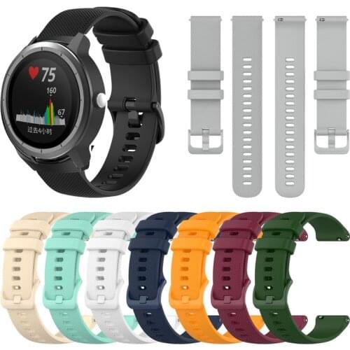 18MM 20MM 22MM Straps For Garmin Vivoactive 3 4 Venu Smart Watch Band Silicone Sport Replace Wristbands For Vivoactive 4S Correa
