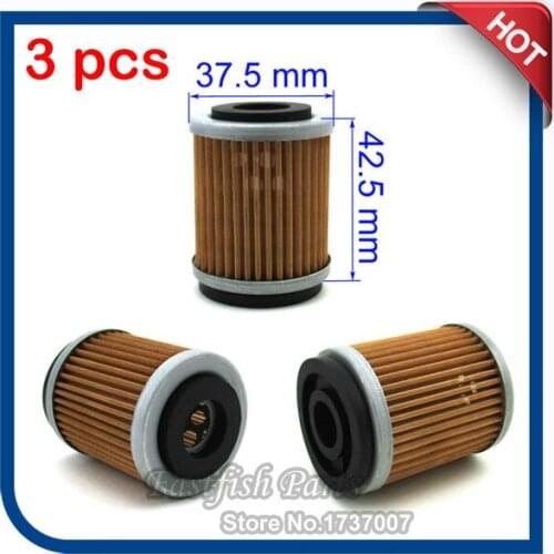 3pcs/pack Oil Filter For YZ426F YZ250F YZ400F TTR250 WR426F WR400F WR250F YFM350 MOTO-4 YFM400 BIG BEAR 2001 YFM350R RAPTOR ATV