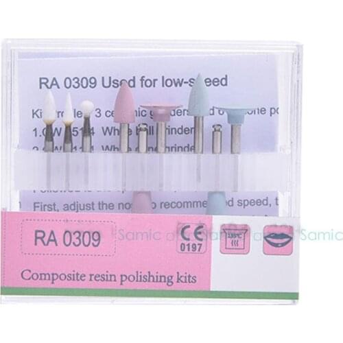 9PCS/Pack Dental Tungsten Carbide Steel Burs Cutters Tips Dental Polishing Drill RA-1