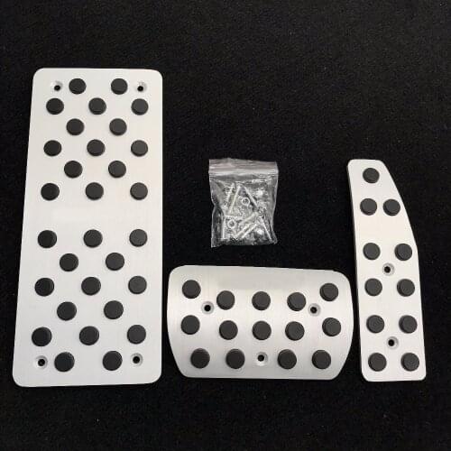 TTCR-II Accessories For Chevrolet Captiva AT accelerator brake footrest pedals, aluminium antiskid gas fuel refit plate pads