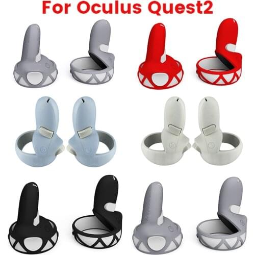 VR Accessories Protective Cover For Oculus Quest 2 Touch Controller Silicone Cover Skin Handle Grip For Oculus Quest 2 Headset