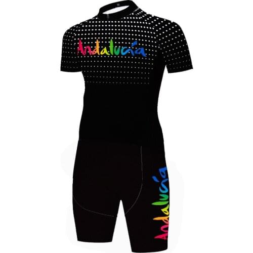 Andalucia One-Piece Skinsuit Cyclisme Homme Mono Ropa Masculino Hombre Equipamento Maillot Conjunto Ciclismo Jersey Ciclismo
