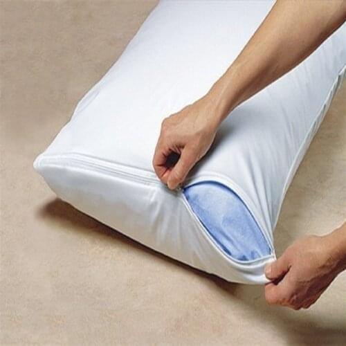48*74 Pillow Cover Waterproof Pillow Protector Anti Mites Bed Bug Proof Zipper White Pillow Cover Allergy Pilow Case DropShiping
